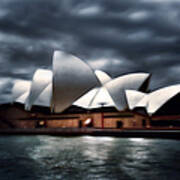 Sydney Opera House In A Storm Art Print