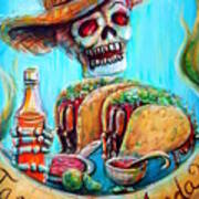 Tacos De Carne Asada Art Print