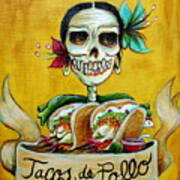 Tacos De Pollo Art Print