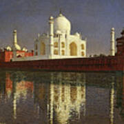 Taj Mahal Mausoleum. Agra Art Print