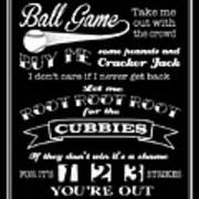 Take Me Out To The Ball Game - Cubs Art Print