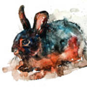 Tan Rabbit Art Print