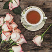 Tea And Roses Art Print