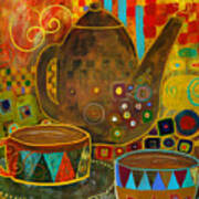 Tea Party With Klimt Art Print