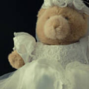 Teddy Bear Bride Art Print