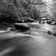Tellico Waters In Black And White Art Print