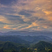 Tennessee Mountains Sunset Art Print