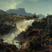 Tesse Waterfall In Vaga Art Print