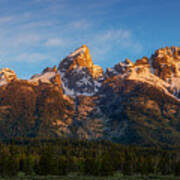 Teton's First Light Art Print