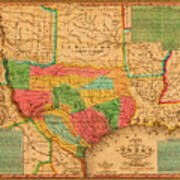 Texas 1835 By J. H. Young Art Print