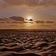 Textured Sand And Sunset Art Print