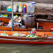 Thailand's Floating Market Art Print