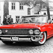 The Attraction - 1961 Cadillac Deville Convertible Art Print