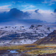 The Base Of Myrdalsjokull Glacier Art Print