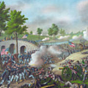 The Battle Of Antietam Art Print