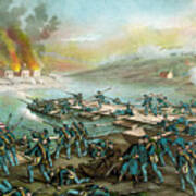 The Battle Of Fredericksburg - Civil War Art Print