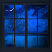 The Blue Window Art Print