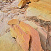 The Colorful Sandstone Of Valley Of Fire Art Print