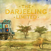 The Darjeeling limited poster film Wes Anderson Painting by Juan Bosco -  Fine Art America