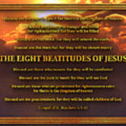 The Eight Beatitudes Of Jesus Art Print