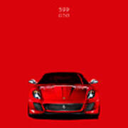 Poster Print Art A0 A1 A2 A3 FERRARI 599 GTO FRONT VIEW CAR POSTER AB277 