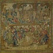 Textile Tapestry The Foot Washing   Pieter Van Enghien  Ca 1511  Ca 1520 Art Print
