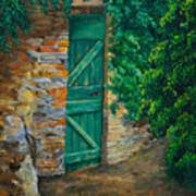 The Garden Gate In Cinque Terre Art Print