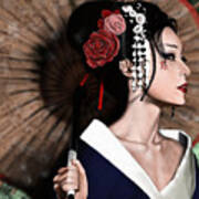 The Geisha Art Print