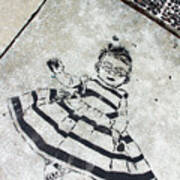 The Girl On A Floor Art Print