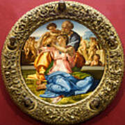 The Holy Family - Doni Tondo - Michelangelo Art Print