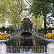 The Medici Fountain At The Luxembourg Gardens Art Print