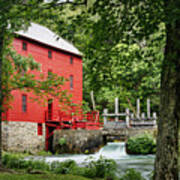 The Mill At Alley Spring Art Print