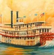 The Natchez Riverboat Art Print