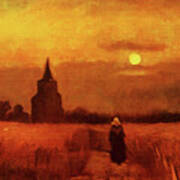 The Old Tower In The Fields Art Print