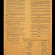 The Original United States Constitution Art Print