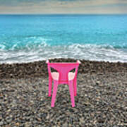 The Pink Chair Art Print