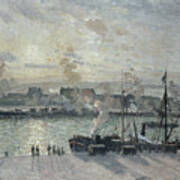 The Port Of Rouen Art Print