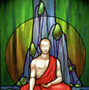The Praying Monk Art Print