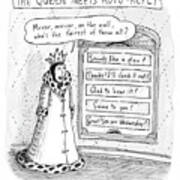 The Queen Meets Auto-reply Art Print