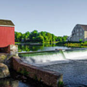 The Red Mill  On The Raritan River - Clinton New Jersey Art Print