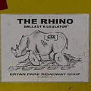 The Rhino Ballast Regulator Art Print
