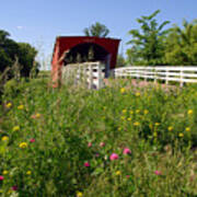 The Roseman Bridge In Madison County Iowa Art Print