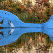 The Route 66 Blue Whale - Catoosa Oklahoma - Iii Art Print