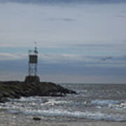 The Seagull And The Beacon Art Print