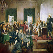 The Signing Of The Constitution Of The United States, 1787 Art Print