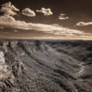 The Sky Tilts Down To The Canyon Art Print