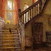 The Staircase Whittington Court Art Print