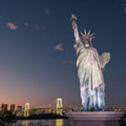 The Statue Of Liberty - Tokyo, Japan - Travel Photography Art Print