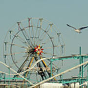 The Steel Pier Amusements Art Print