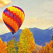 The Taos Mountain Balloon Rally 1 Art Print